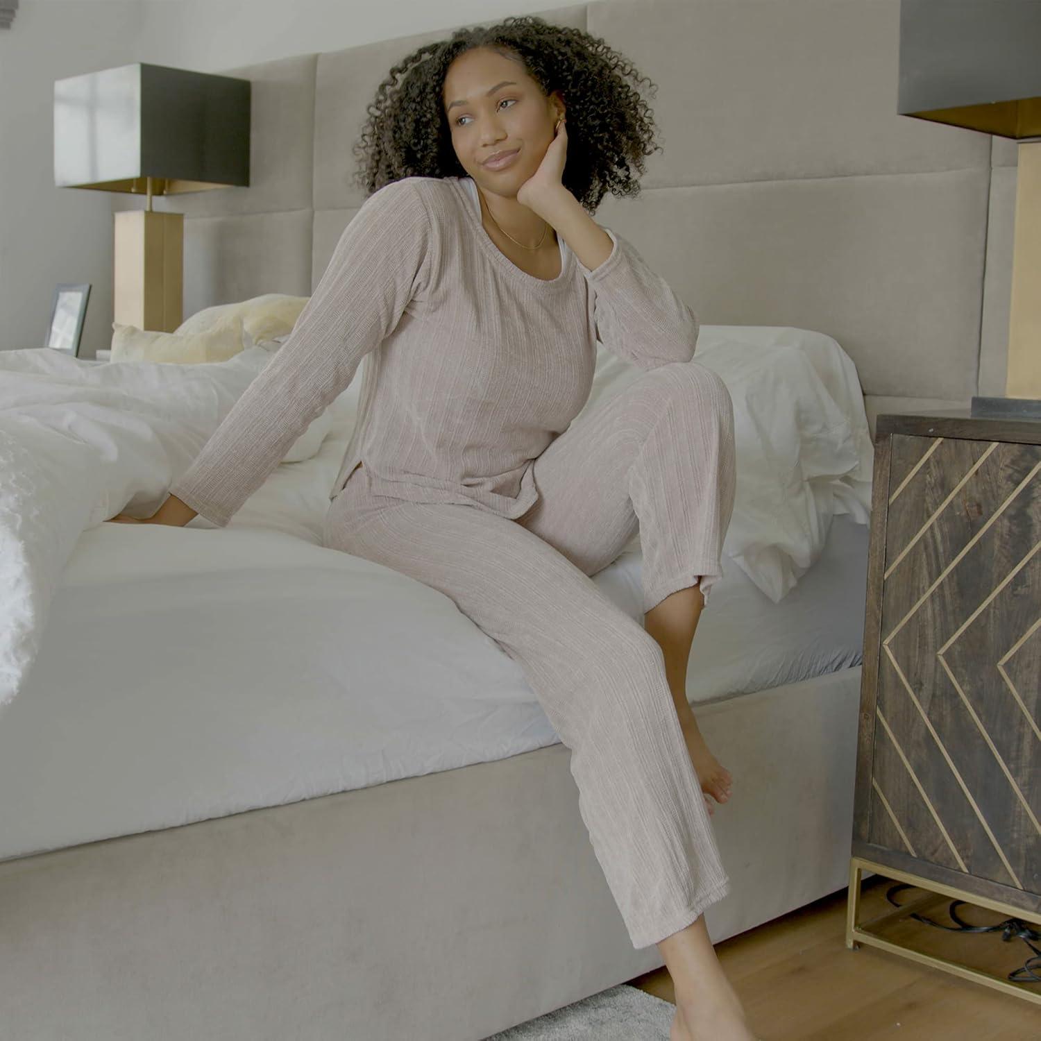 Jo & Bette Fleece Pajama Pants - Womens Pajama Sets 2 Pack Fuzzy PJ Pants Sleepwear - Flannel Pajamas Bottoms Loungewear Set