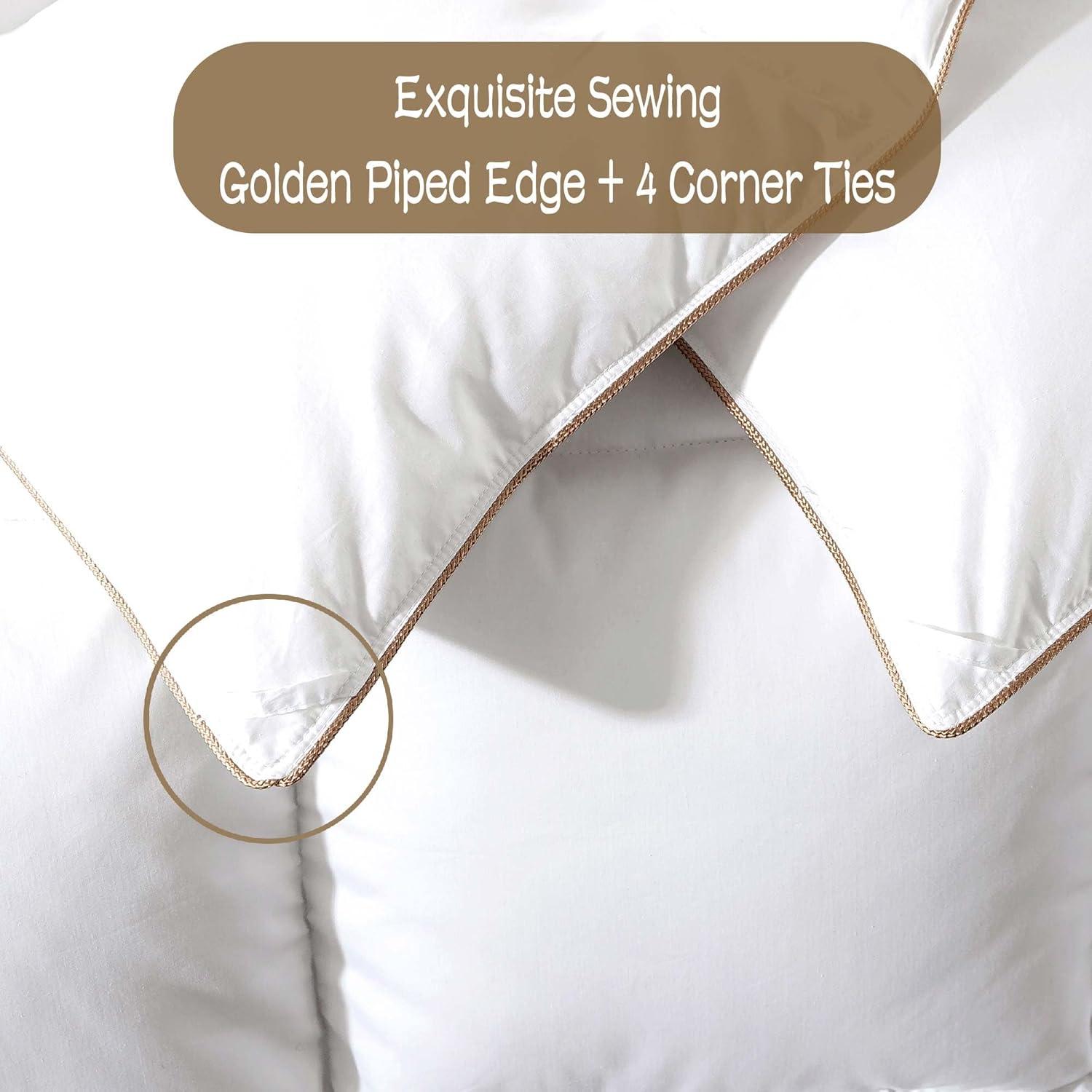 Oversized King White Cotton Down Comforter