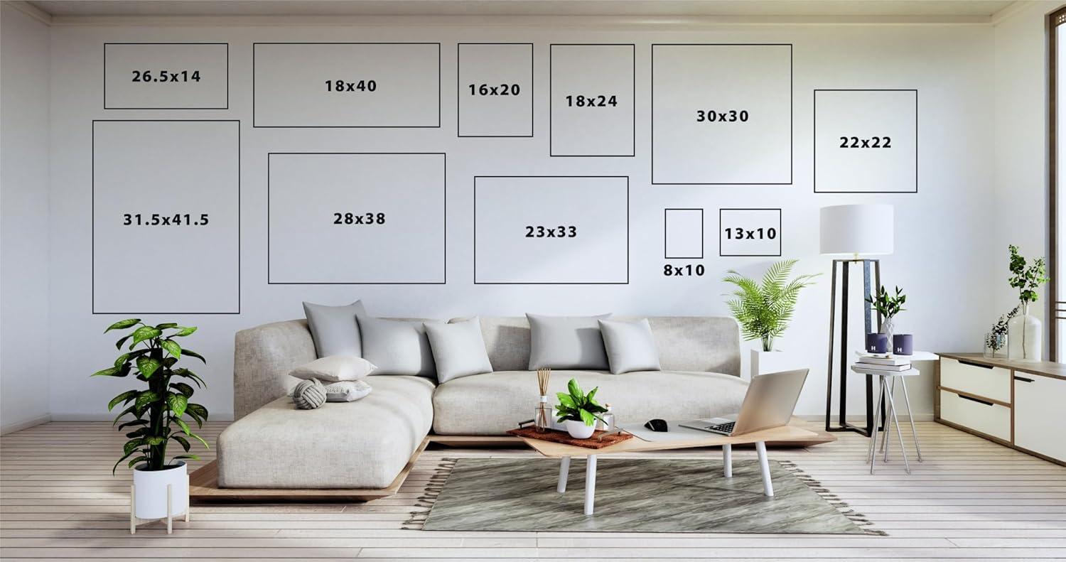 Kate and Laurel Sylvie Blank Framed Canvas Wall Art, 16x20 Natural, Modern Empty Canvas for Paint-Your-Own Art, Ready to Paint Premium Canvas Already Framed