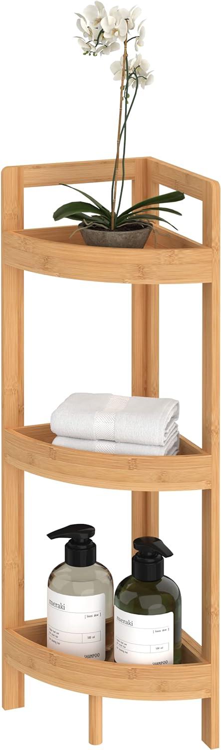 ClosetMaid 3-Tier Bamboo Corner Shelf - ClosetMaid