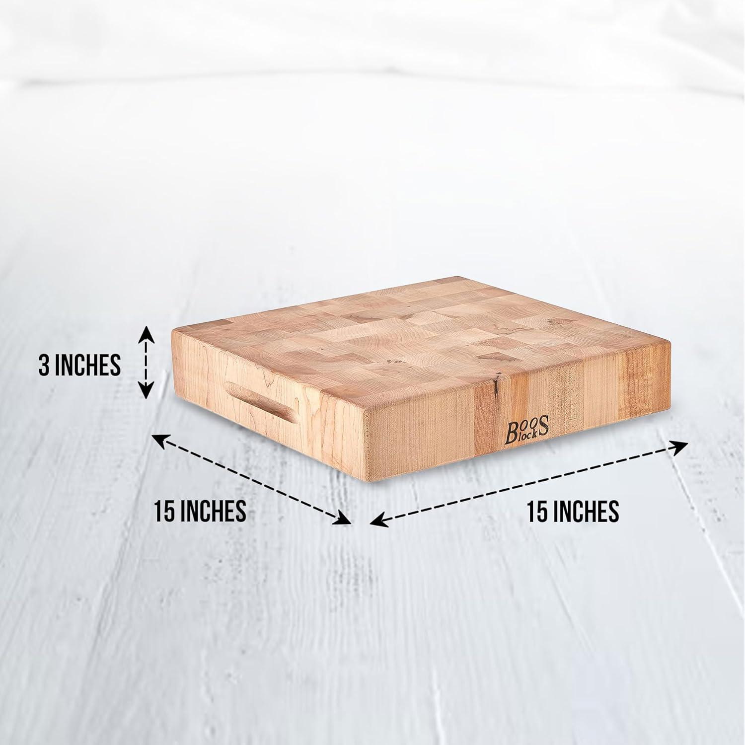 John Boos John Boos Chinese Cutting Board 3" End Grain Reversible