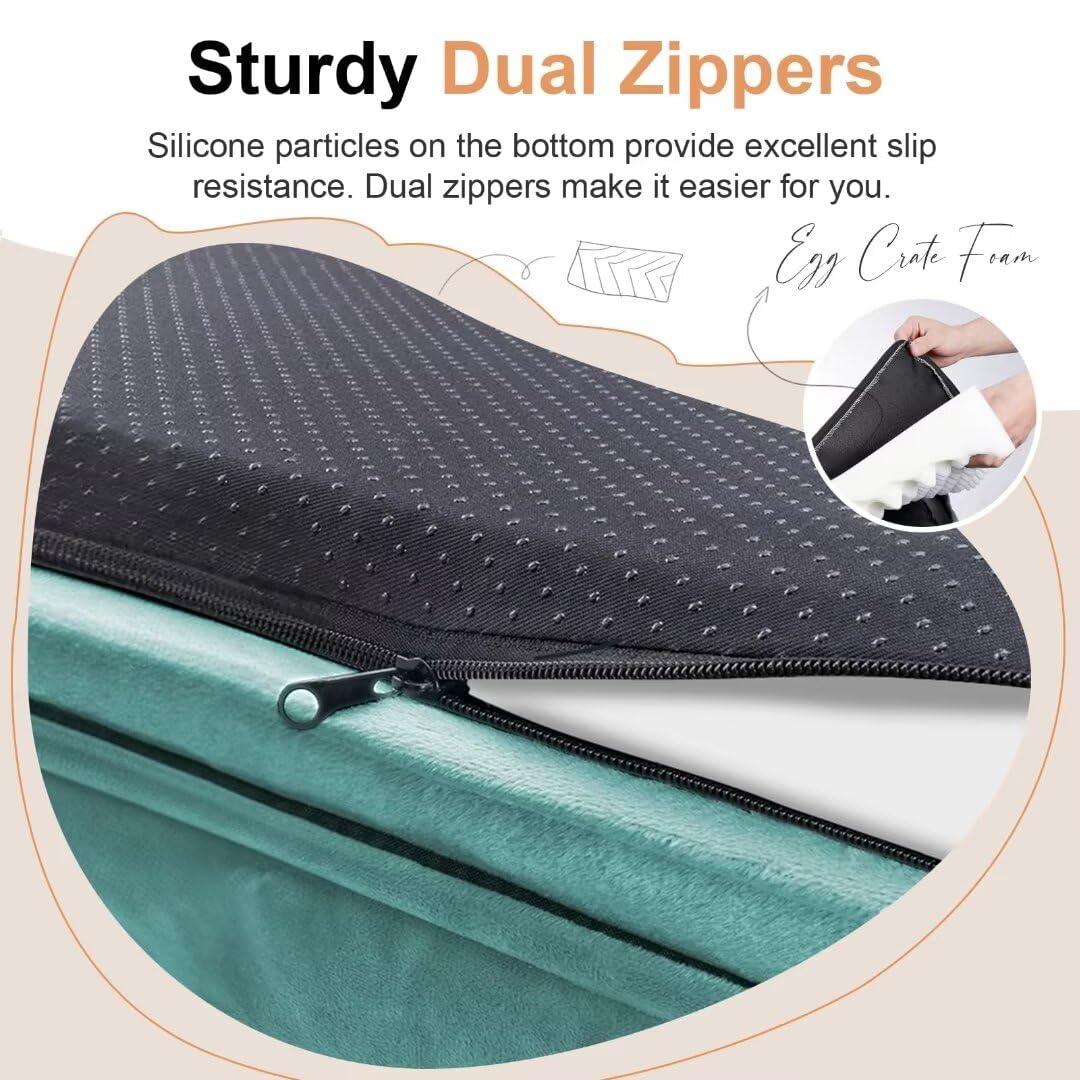 Large Dog Bed Orthopedic Washable: Beds Bolster XL Bed Big XLarge Dogs Memory Foam Sofa Couch Waterproof Removable Cover - Brown