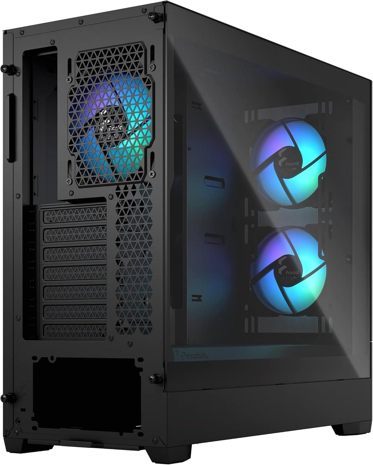 Black Tempered Glass RGB Gaming Tower Case