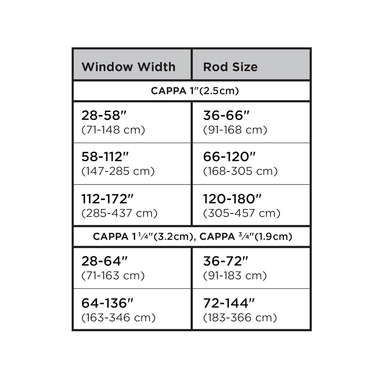 Porta Curtain Rod - Nickel / 36"-66"