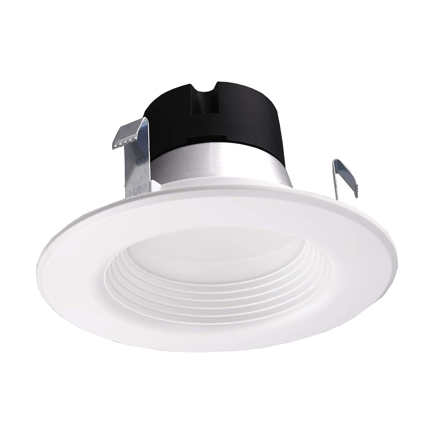 Satco S11810 4.1'' Selectable Color Temperature Dimmable IC Rated LED Retrofit Recessed Lighting Kit