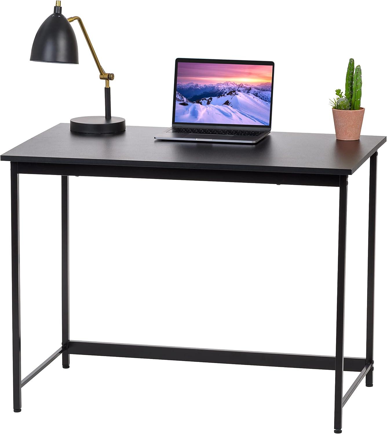 IRIS USA Simple Design Office Desk, Black