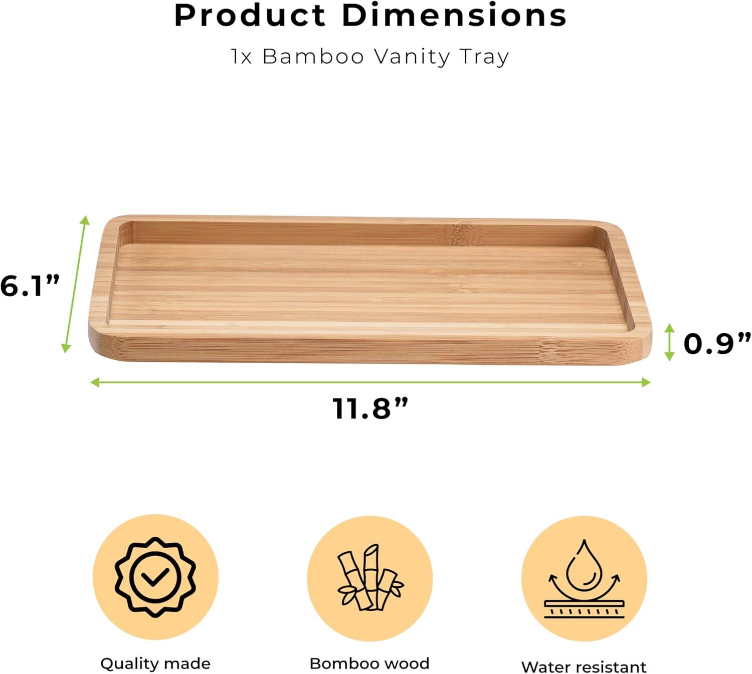 Prosumer's Choice Bathroom Decor Organizer for Counter - Brown