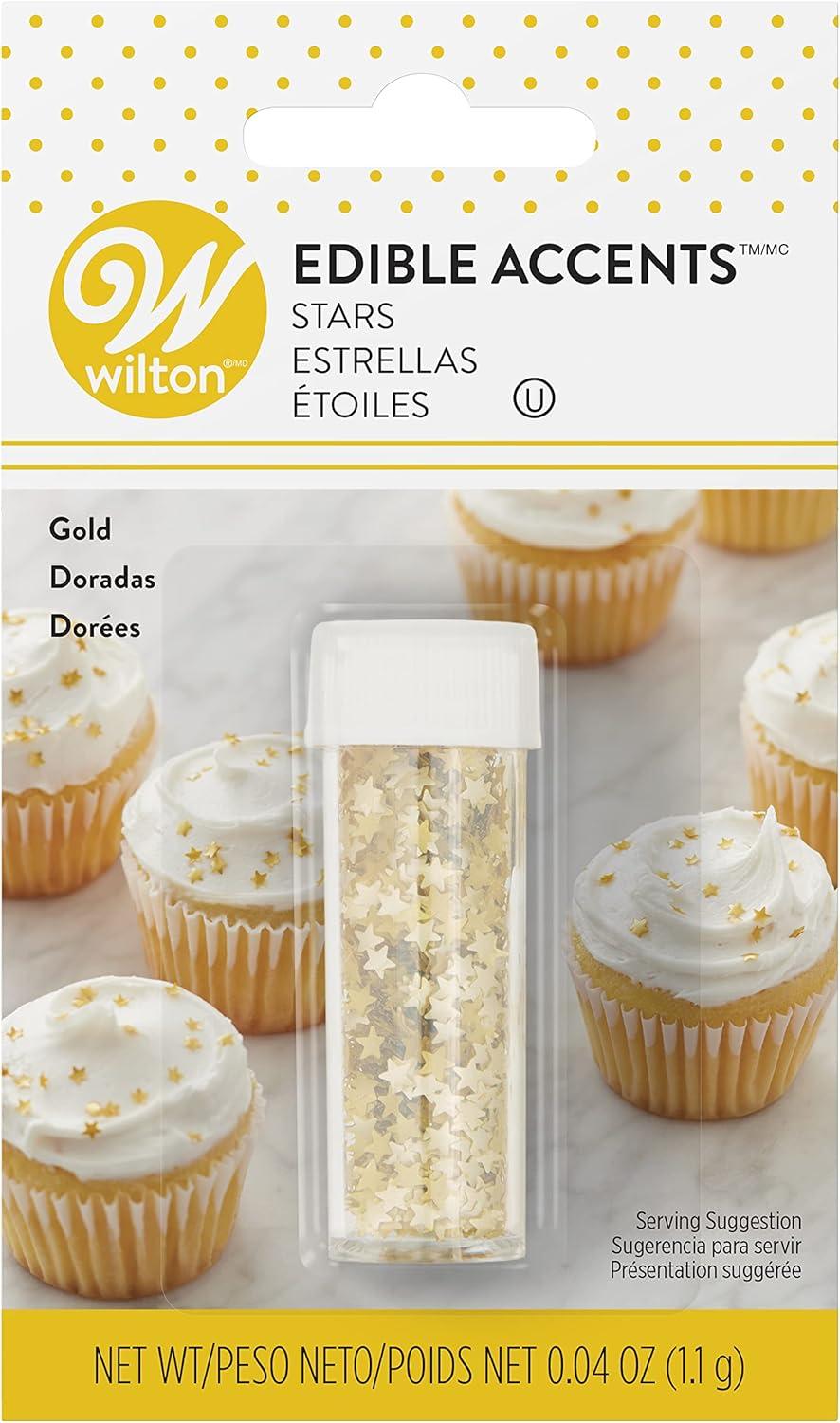 Wilton Gold Stars Edible Accents