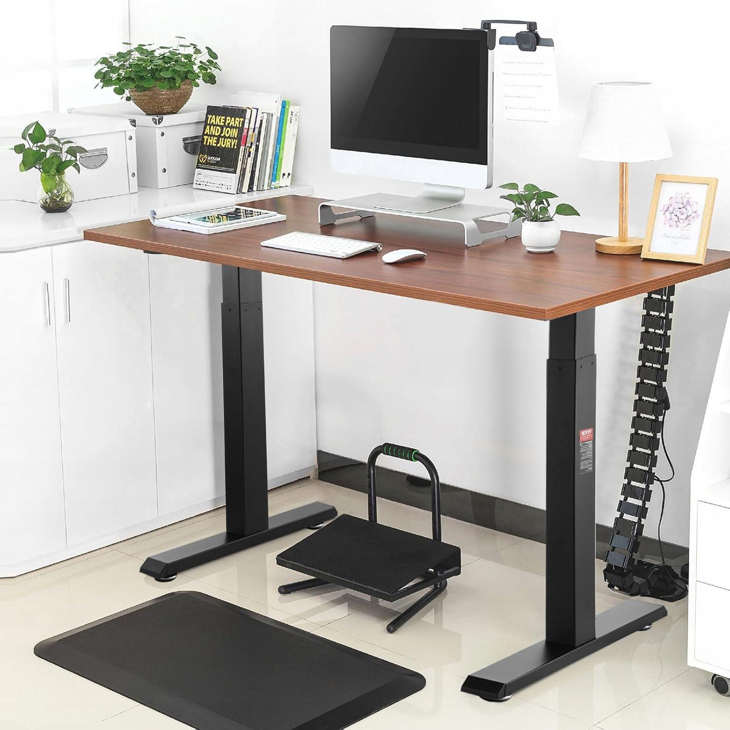 Black Dual Motor Adjustable Standing Desk Frame