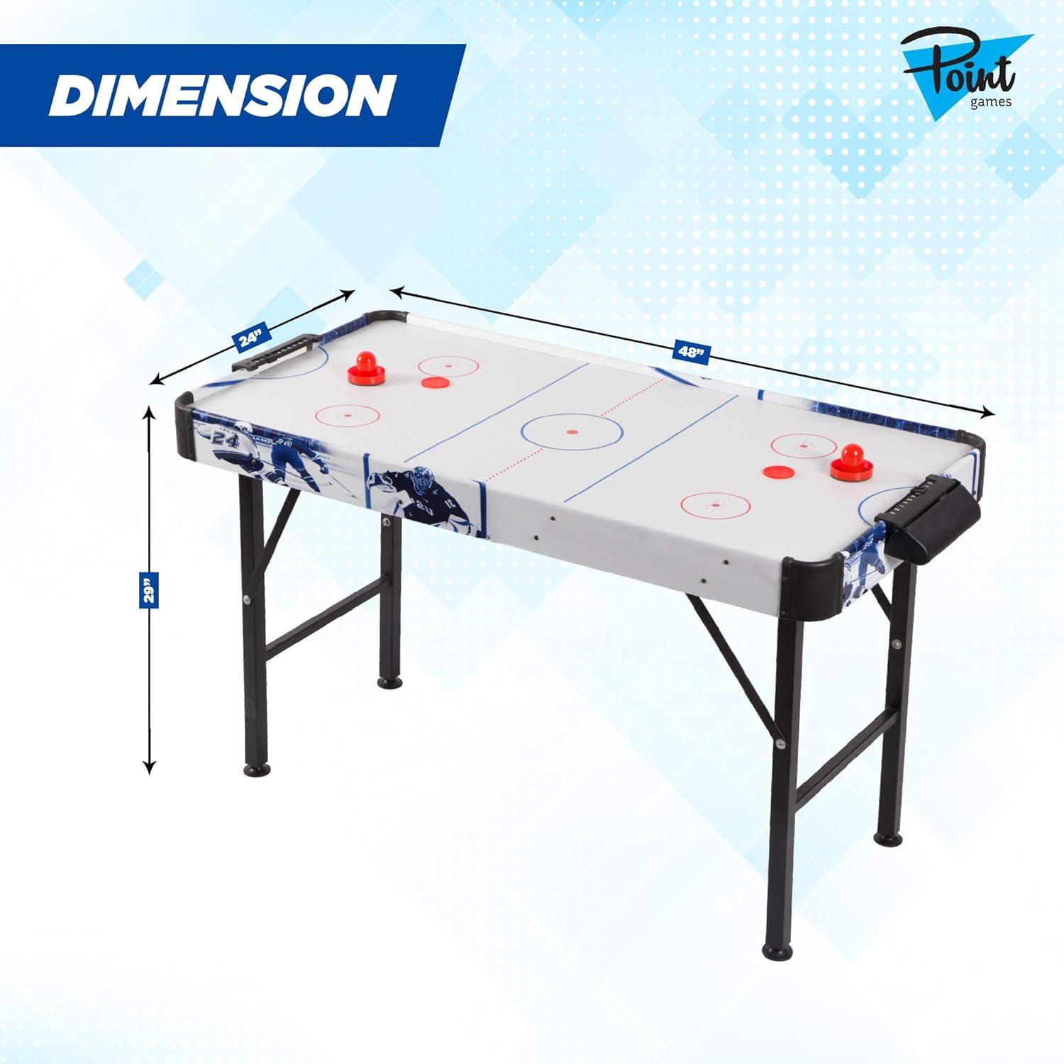 Point Games Electric Powered Air Hockey Game Table