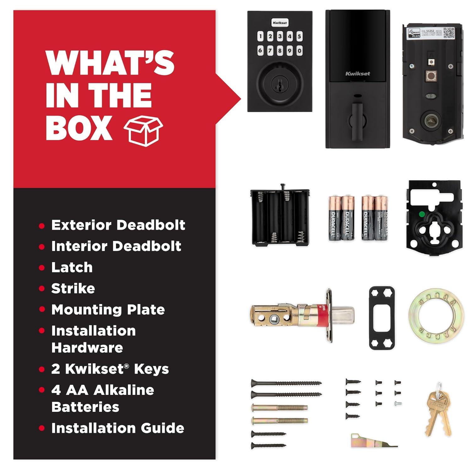 Kwikset Home Connect Smart Electronic Single Cylinder Deadbolt