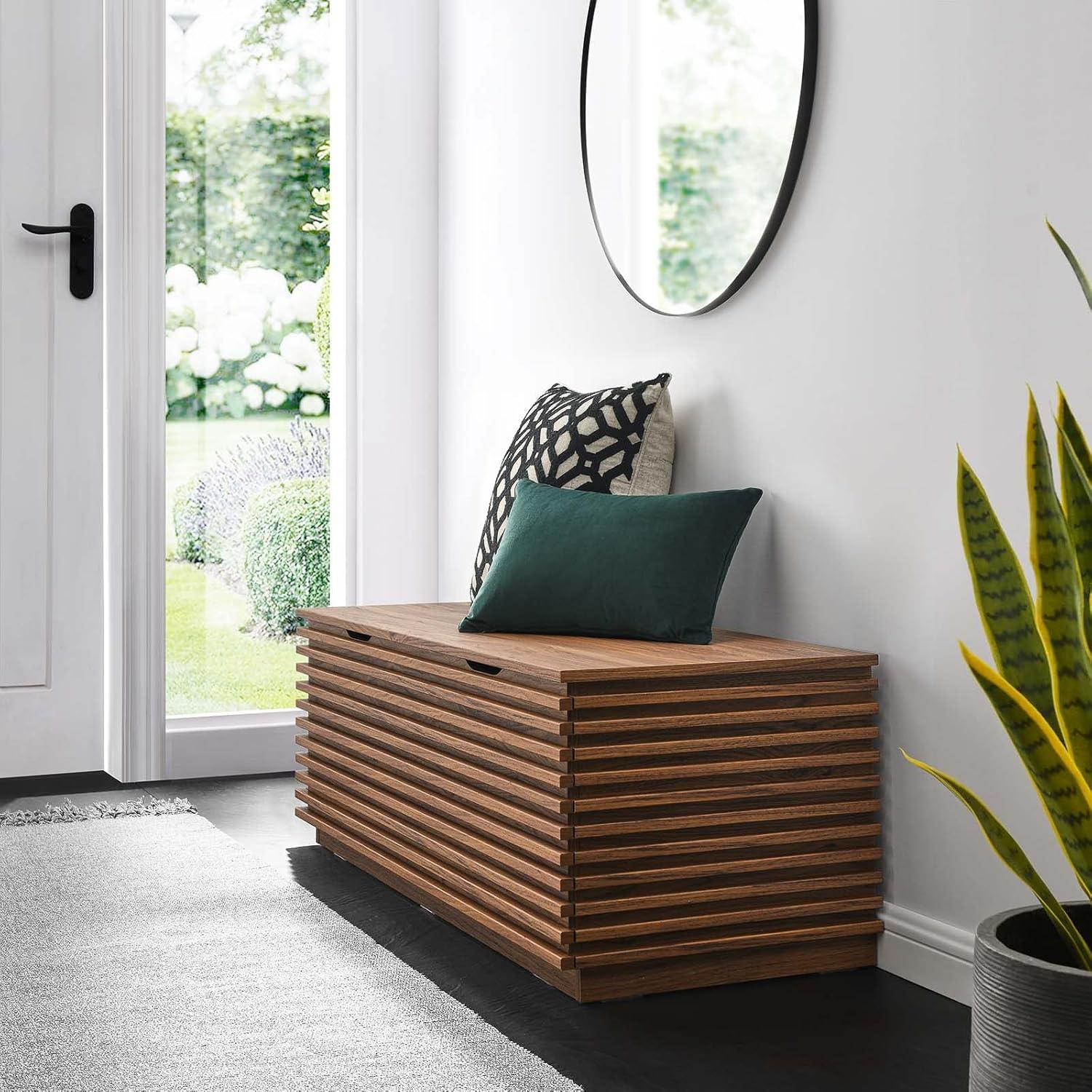 Modway Modway Render 47" Wood Grain Storage Bench