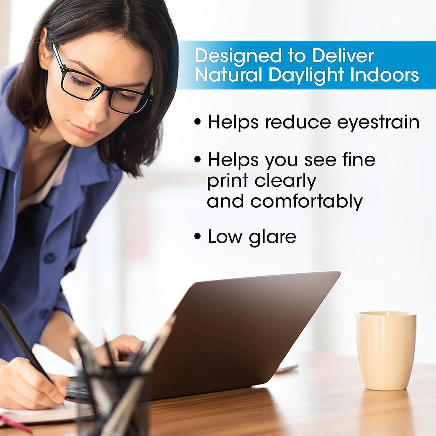 Ott-Lite OttLite Felix Adjustable Height LED Gooseneck Task Floor Lamp in Black