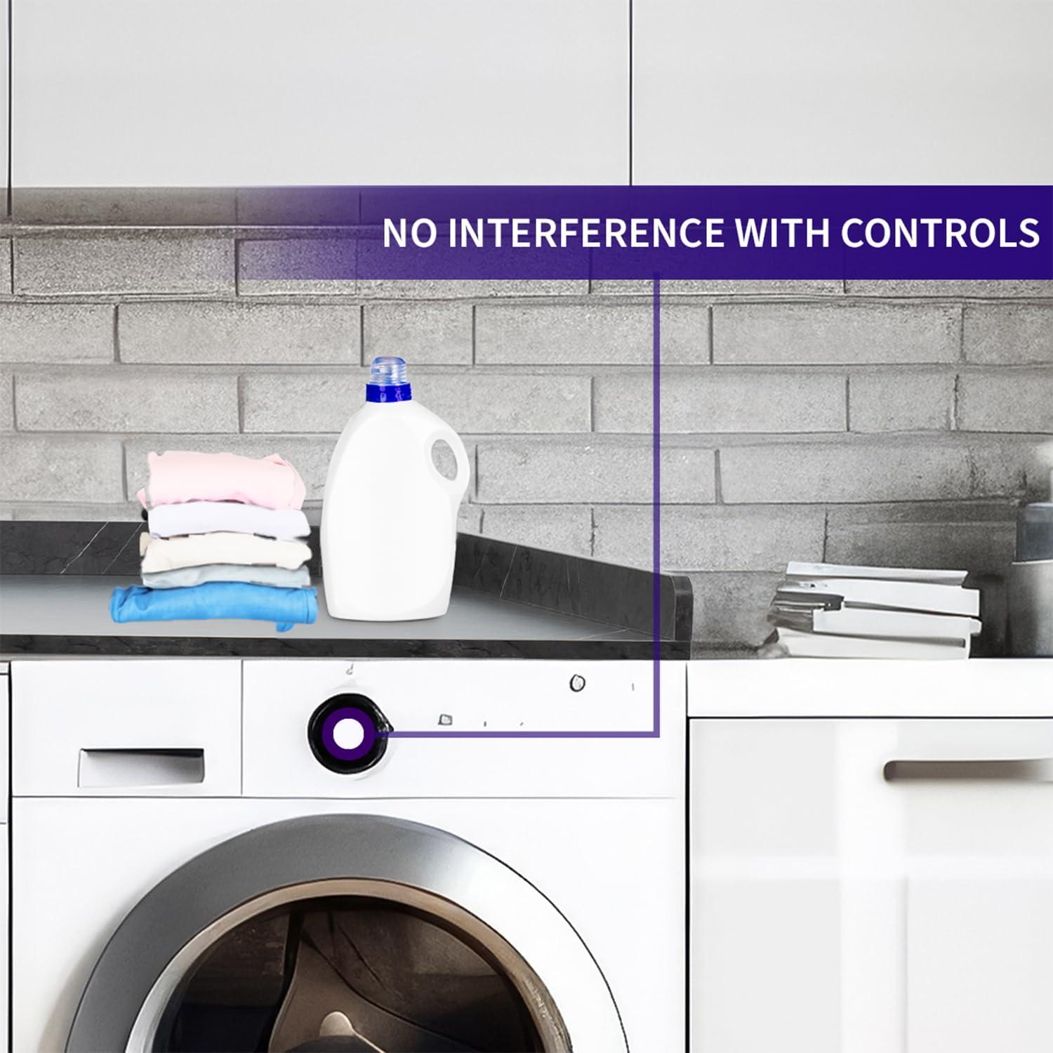 Life Finds Life Finds Black Marble Pattern Washer/Dryer 54 Inch Countertop