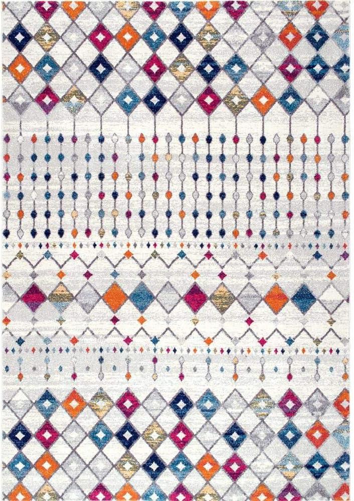 nuLOOM Moroccan Blythe Multicolor 2' x 3' Transitional Area Rug