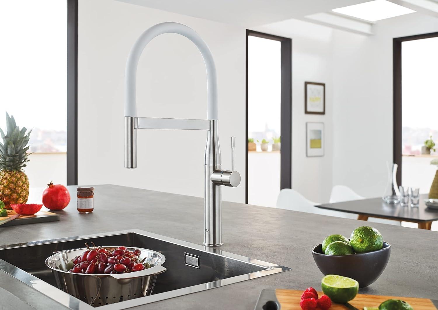 Essence New Single Handle Kitchen Faucet with SilkMove® and with Accessories