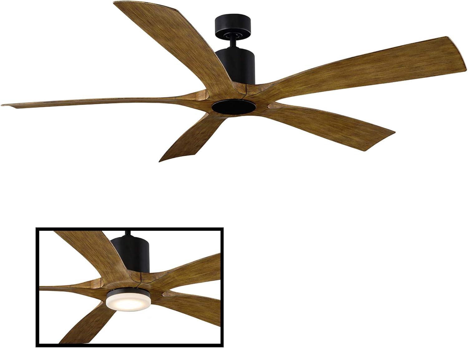 70" Aviator 5 - Blade Outdoor / Indoor Smart Ceiling Fan with Bluetooth Remote Control Included