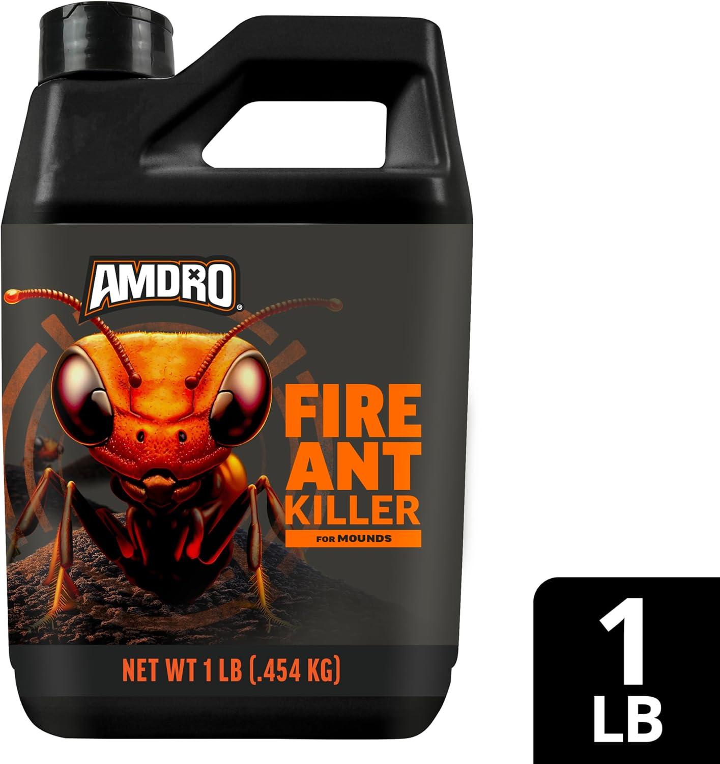 Amdro Outdoor Fire Ant Killer Bait for Mounds and Lawns, 1 lb.
