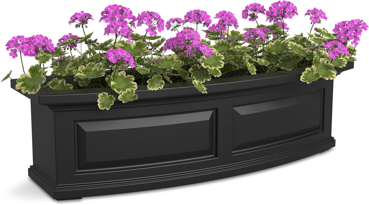 Nantucket Resin Window Box with Water Reservoir