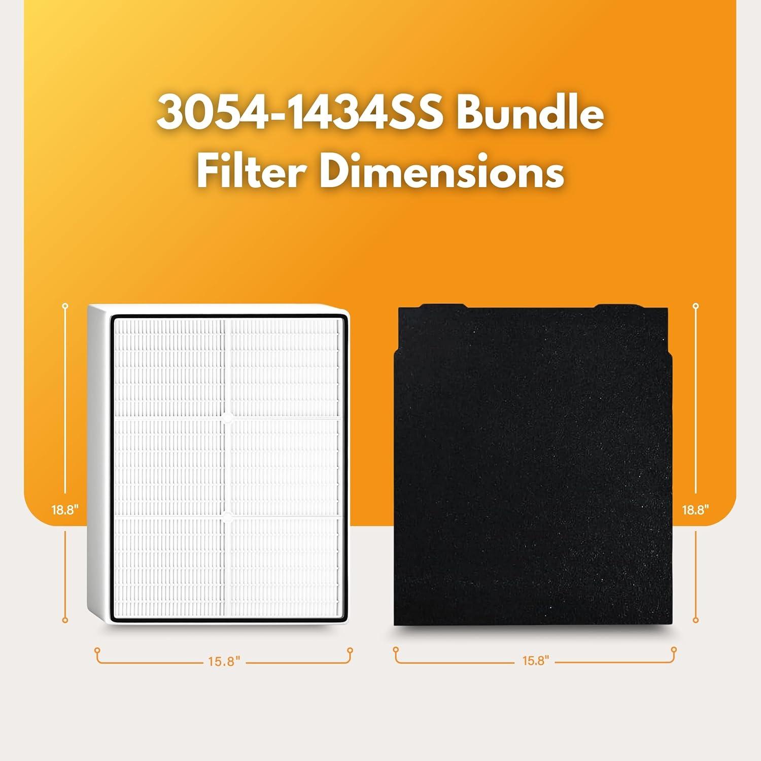 AP450 AP510 replacement Filter for Whirlpool 1183054K AP51030K AP51030KB AP45030K WP500 WP1000 Air Purifier for KENMORE 83375 83376 83202 1 True HEPA Filter+4 Carbon Filters
