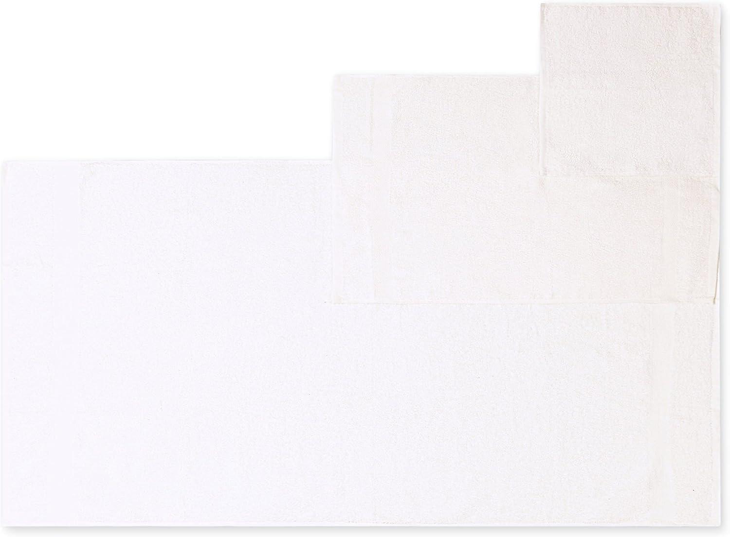 Simpli-Magic 100% Ringspun Cotton Luxury Bathroom Towel Set for Hotel & Spa, 8-Piece, White