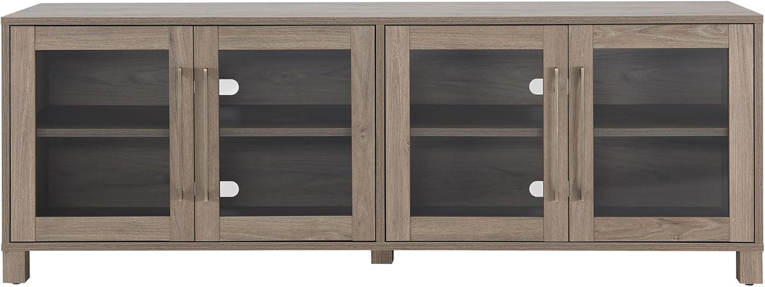 Evelyn&Zoe Quincy Rectangular TV Stand for TV's up to 75", Antiqued Gray