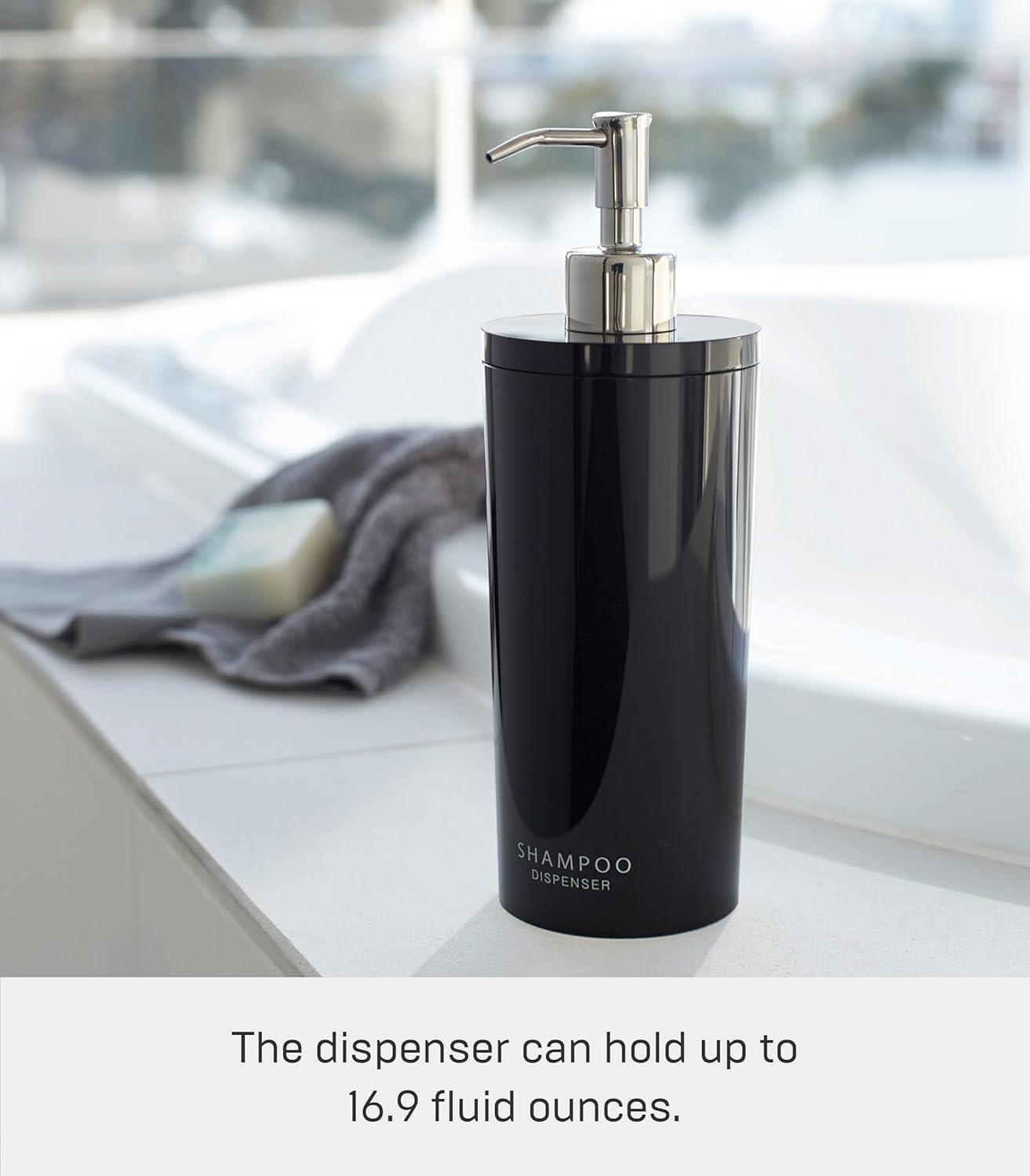 Tower Yamazaki Home Shampoo Dispenser, Contemporary Bottle Pump For Shower, Shampoo, 16.9 fluid oz.