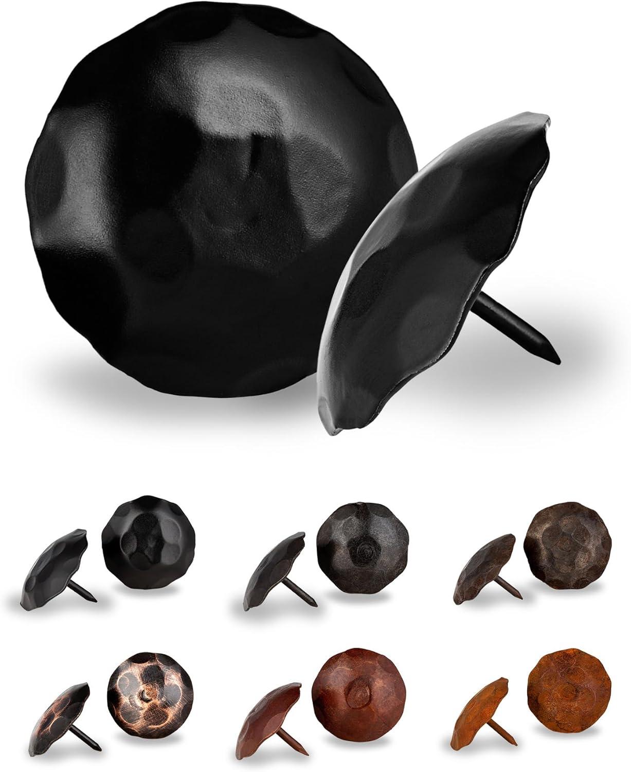 Black 2" Handcrafted Iron Decorative Nail Clavos - 10 Pack