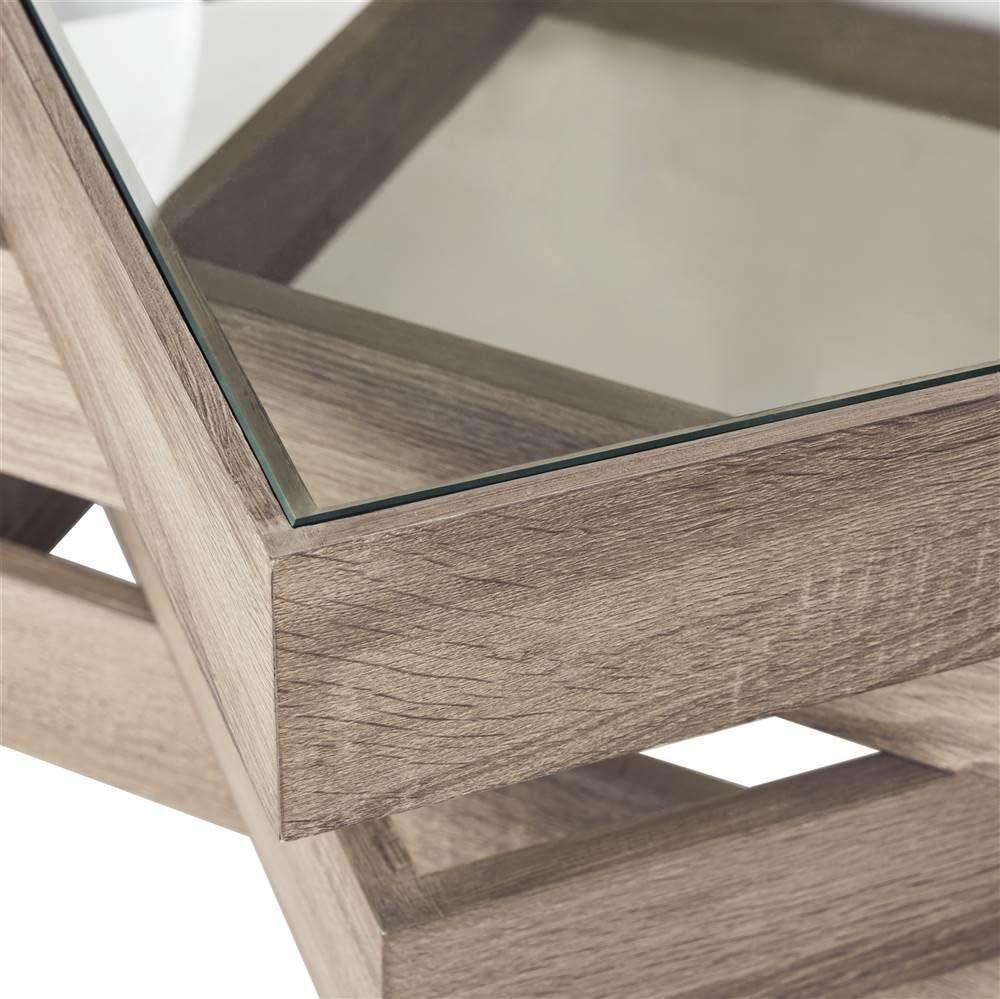 Anwen Coffee Table - Light Grey - Safavieh