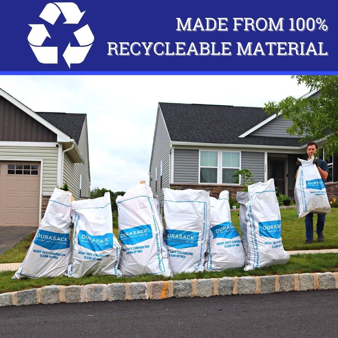 DURASACK® Woven Contractor Clean-Up Bags, Heavy Duty, 30" x 45", 40 Gallon, 20 Count