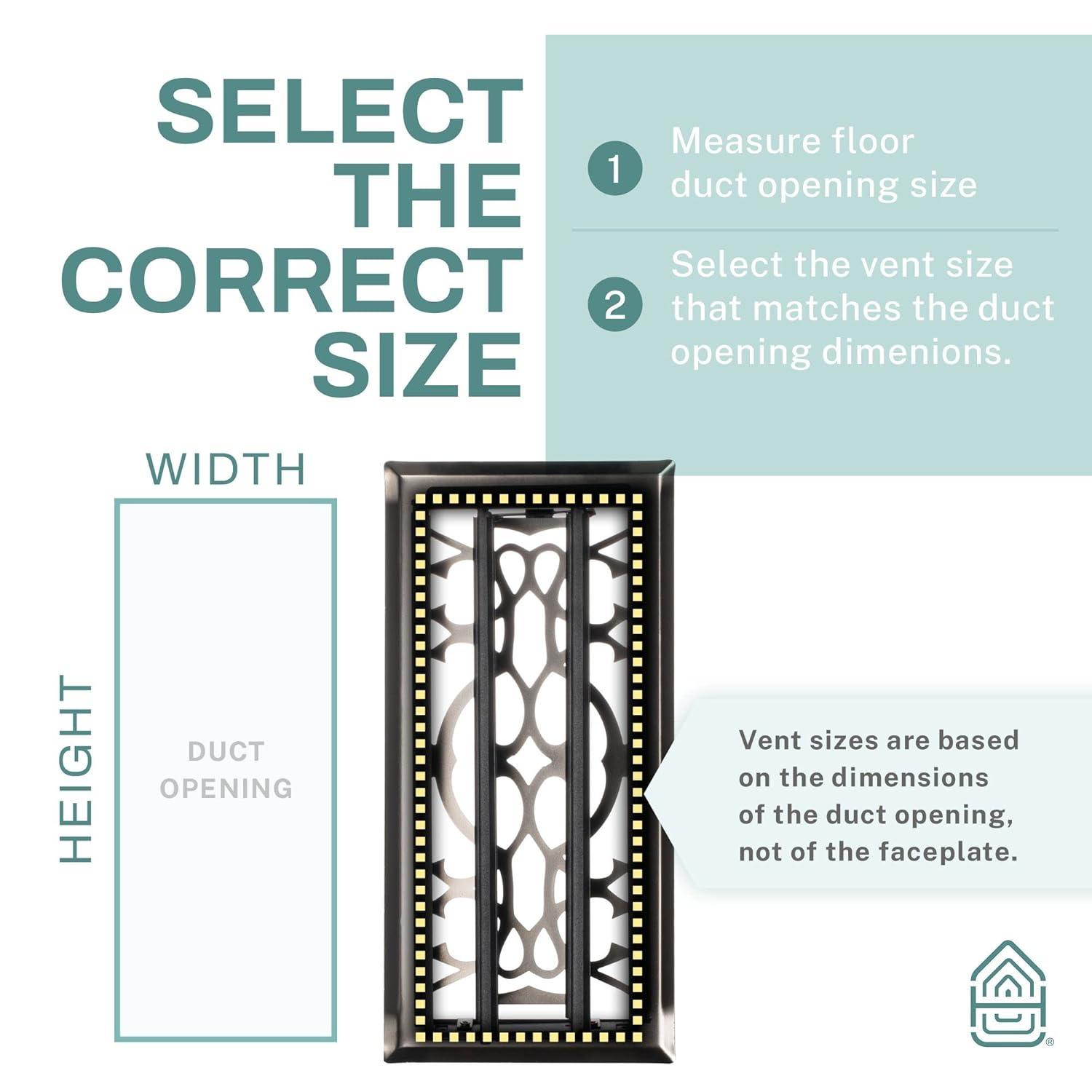 Home Intuition Victorian Floor Vent Cover Register With Mesh Net