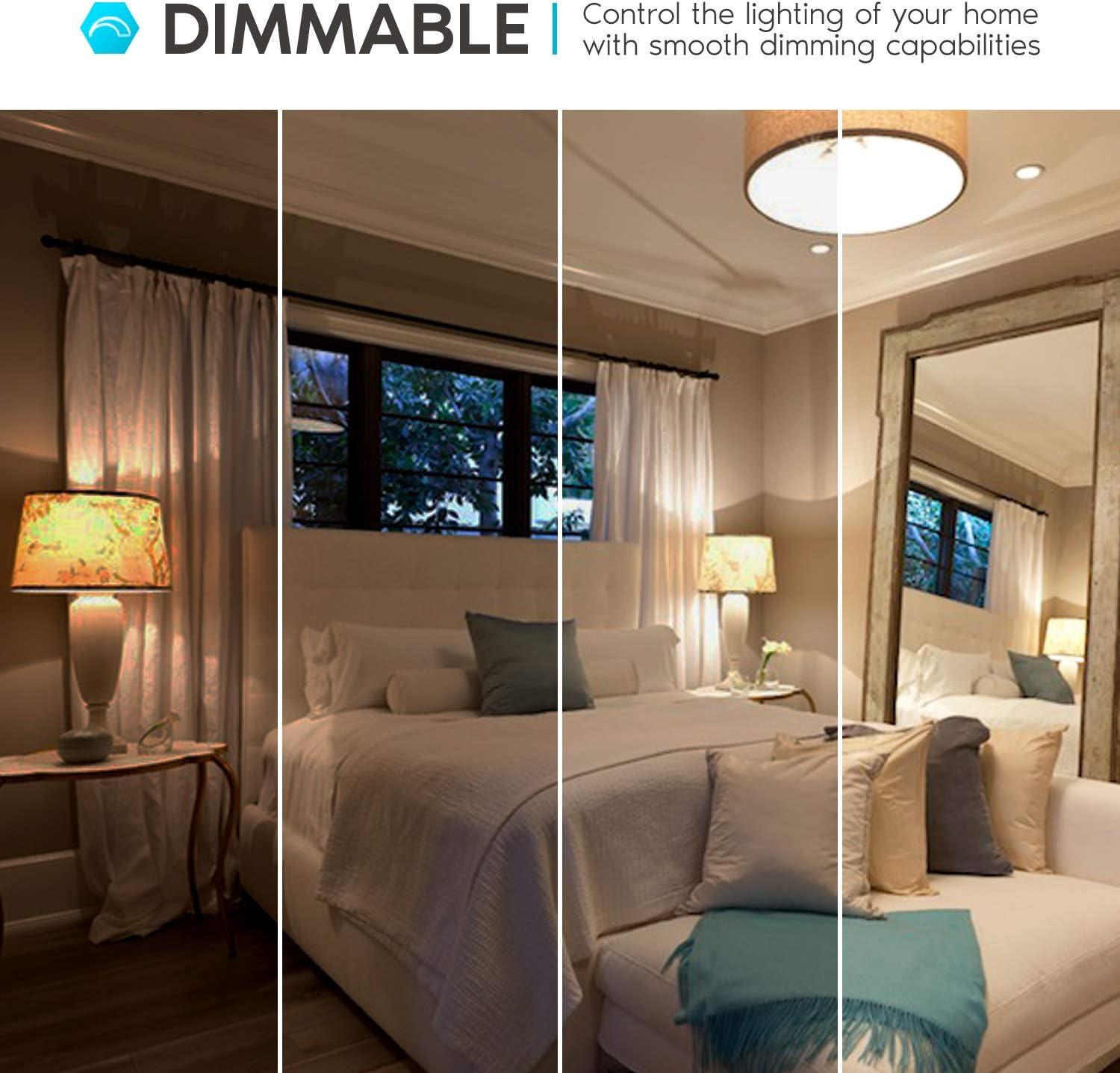 Luxrite A19 LED Bulb, 60W Equivalent, 3000K Soft White, Dimmable, 800 Lumens, Enclosed Fixture Rated, UL Listed, GU24 Base 24 Pack