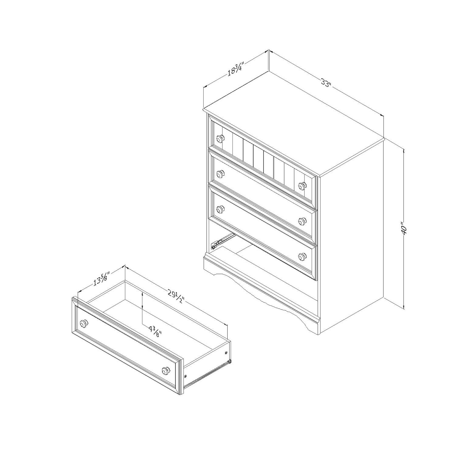 Savannah Kids 4 - Drawer Chest