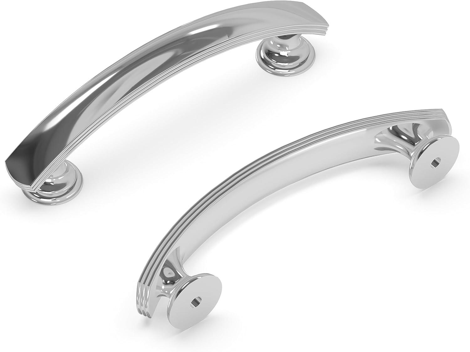 American Diner Kitchen Cabinet Handles, Solid Core Drawer Pulls for Cabinet Doors, 3"