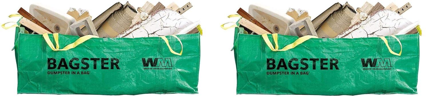 Waste Management Bagster Dumpster in a Bag Green