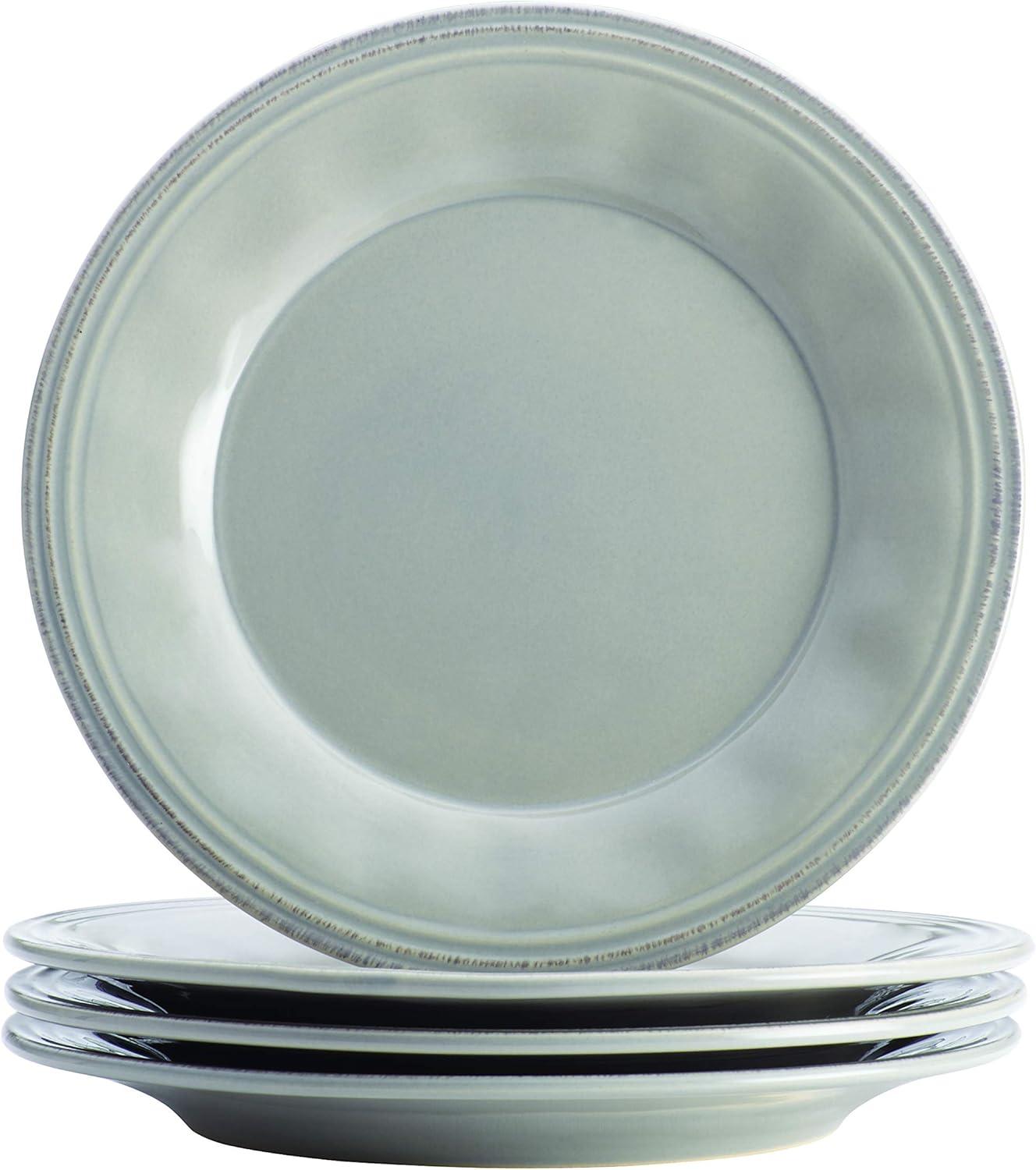 Sea Salt Gray Ceramic 16-Piece Dinnerware Set