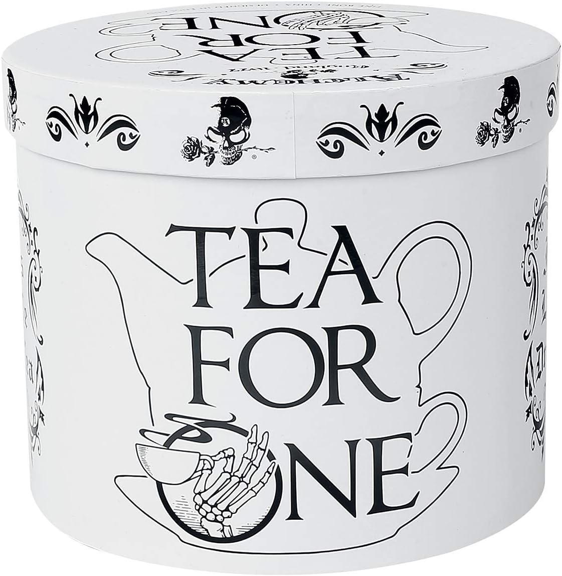 6.5 in. Freaks Like Me Drink Tea Set, White & Black - 3 Piece