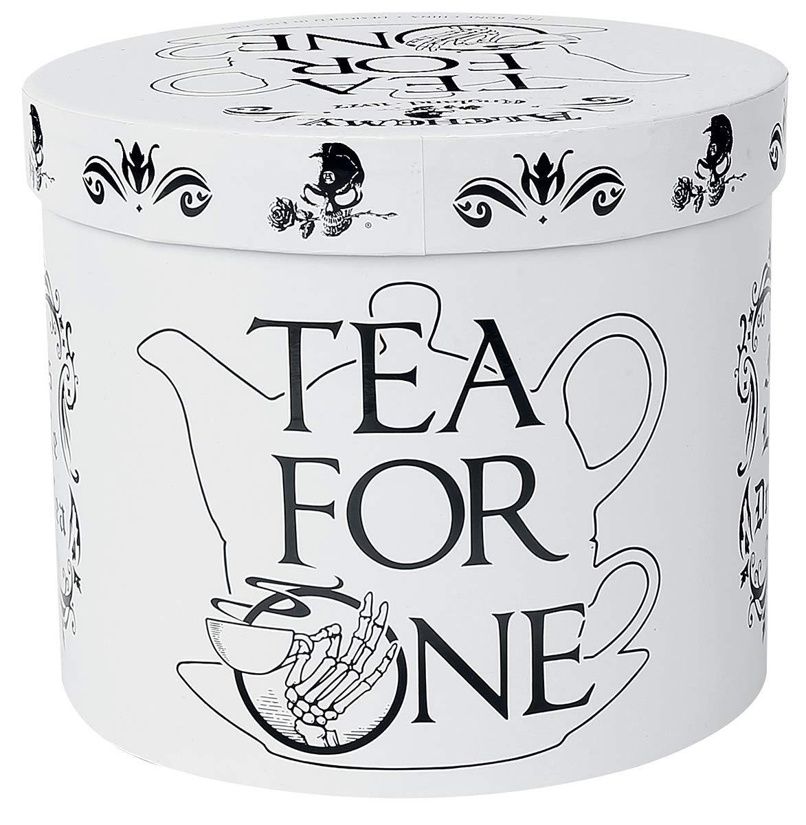 6.5 in. Freaks Like Me Drink Tea Set, White & Black - 3 Piece