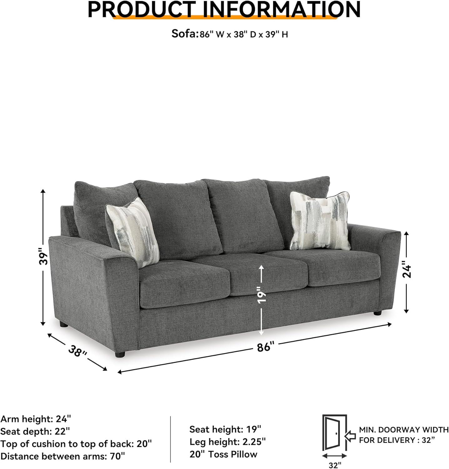 86'' Upholstered Sofa