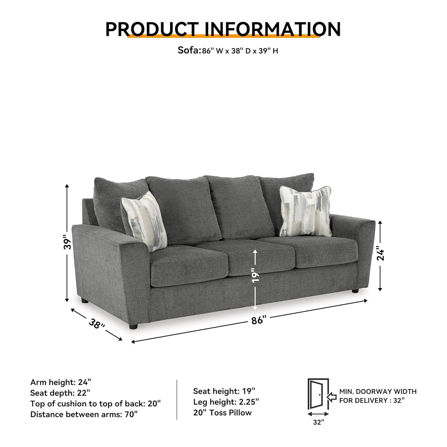 86'' Upholstered Sofa