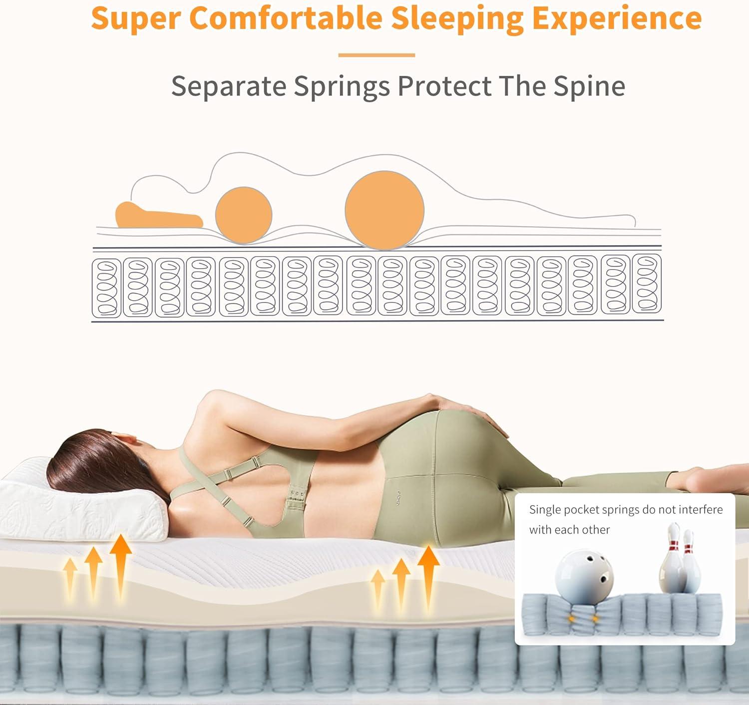 Zero Gravity Adjustable Bed with 14" Hybrid Mattress E3000 Series
