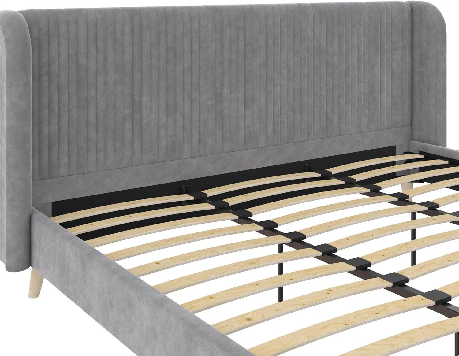 Novogratz Holly King Size Upholstered Platform Bed