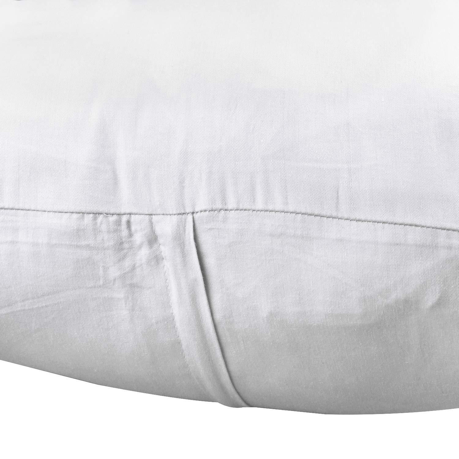 Thmyo 4-Pack 100% Cotton Comfortable Solid Decorative Throw Pillow Case, Square Cushion Cover Pillowcase Sublimation Blank Pillow Covers DIY Throw Pillowcase(18x18 inch/ 45x45cm,Light Silver Grey)