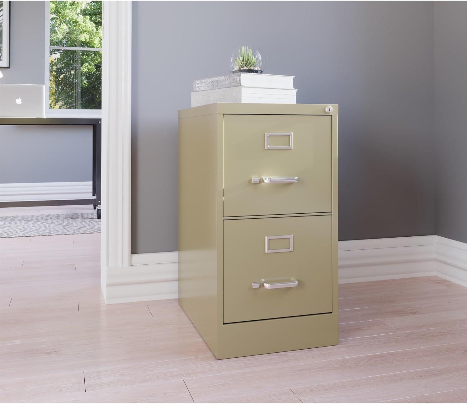 Putty 2-Drawer Vertical Lockable Steel File Cabinet
