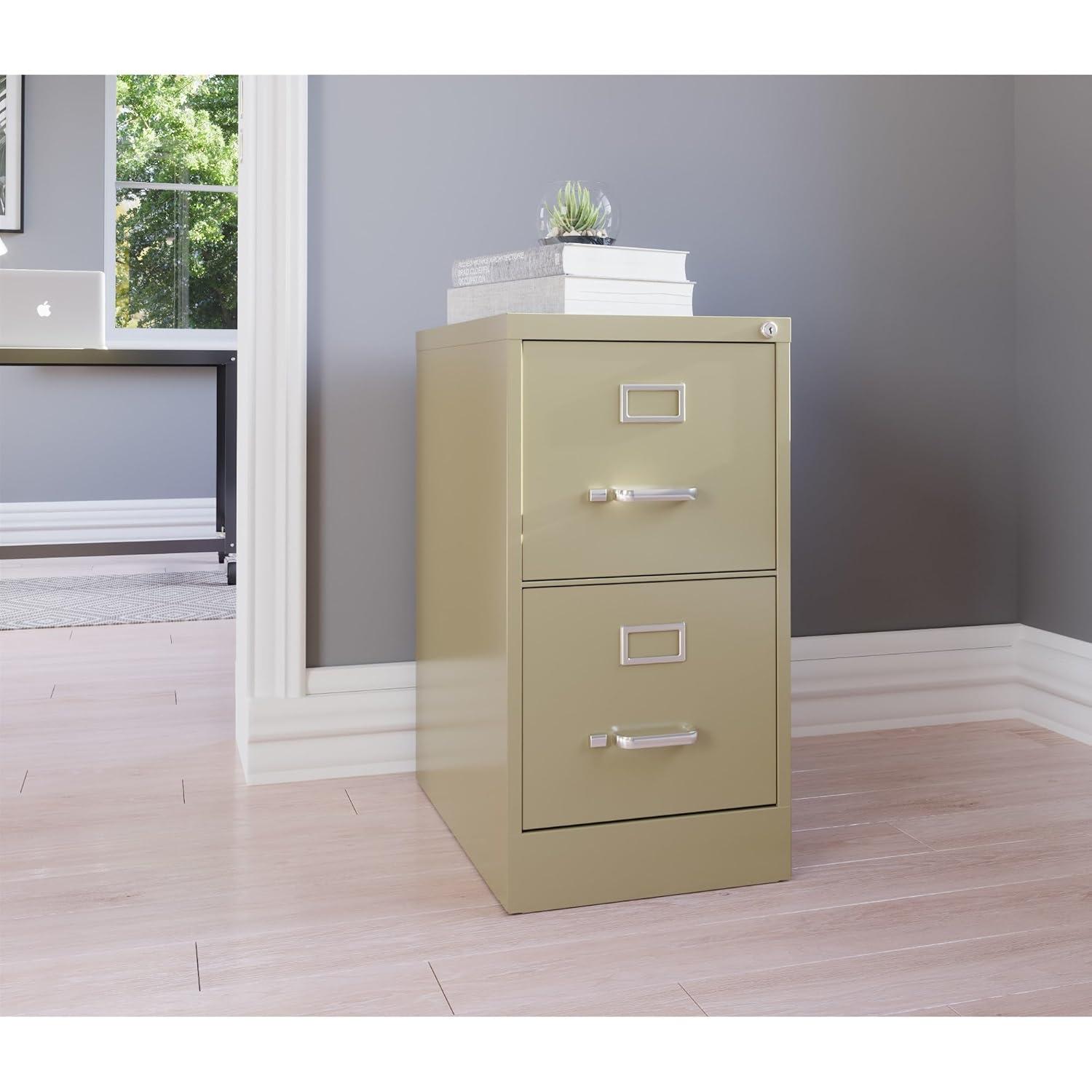 Putty 2-Drawer Vertical Lockable Steel File Cabinet