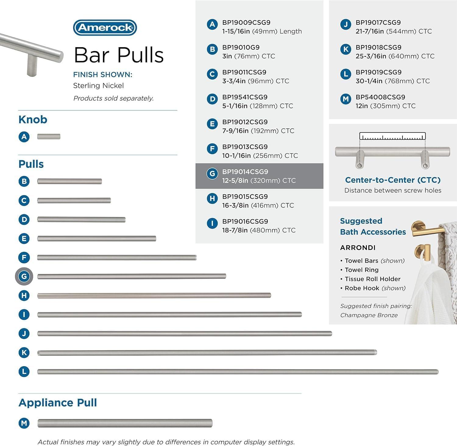 Bar Pulls Center to Center Bar Pull