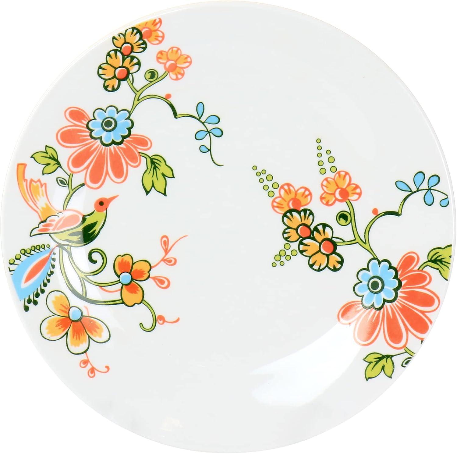 Spring Bloom 16-Piece Floral Porcelain Dinnerware Set