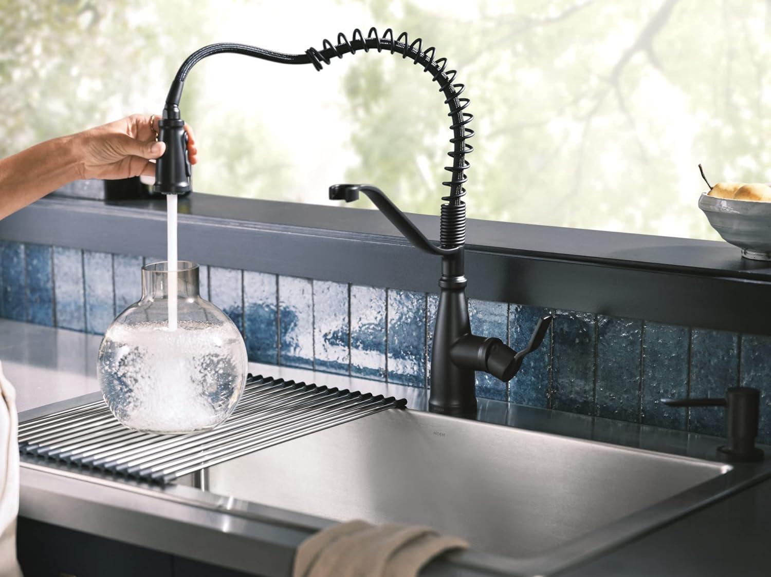 Moen Nolia Single Handle Pre-Rinse Spring Pulldown Kitchen Faucet