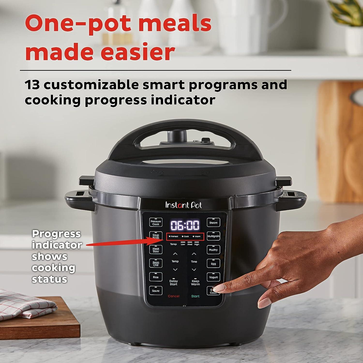 Instant Pot RIO 6qt 7-in-1 Electric Pressure Cooker & Multi-Cooker: Instapot, Slow & Rice Cooker, Stainless Steel