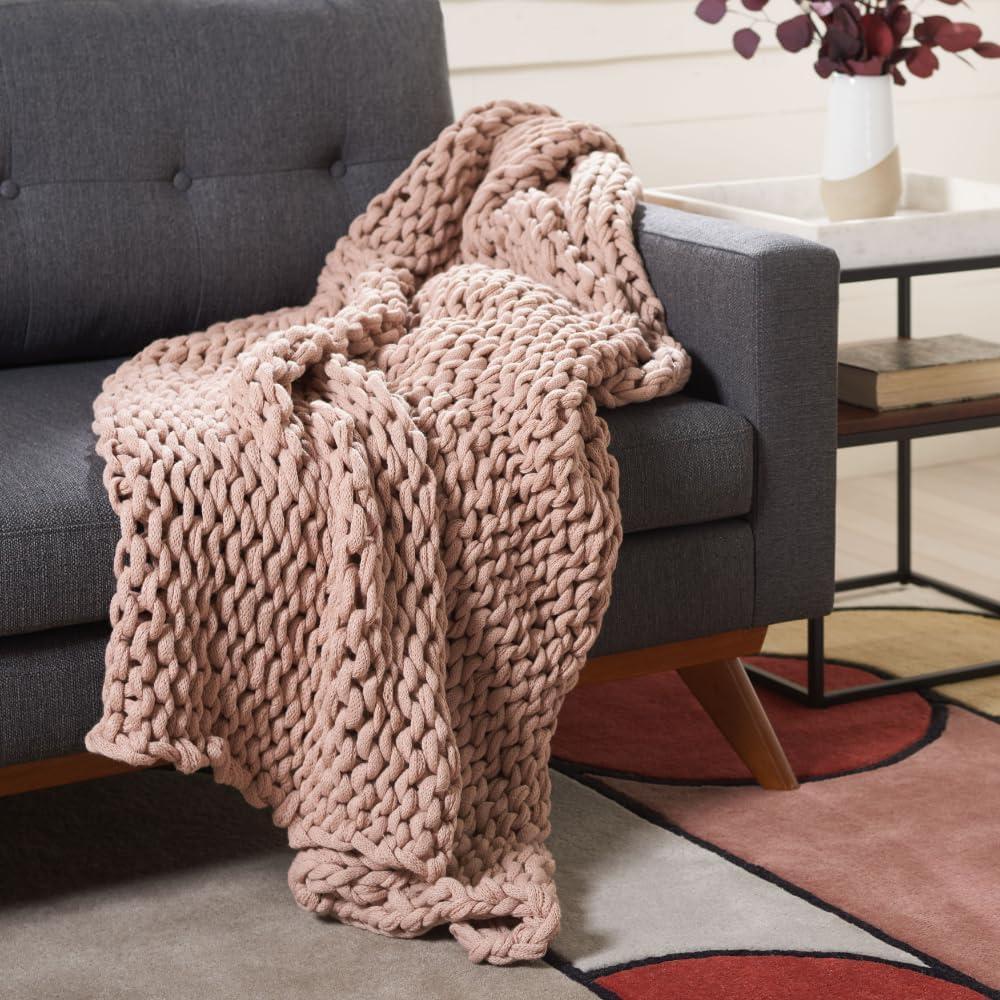 Adalina Throw Blanket - Pink - 50" X 60" - Safavieh.